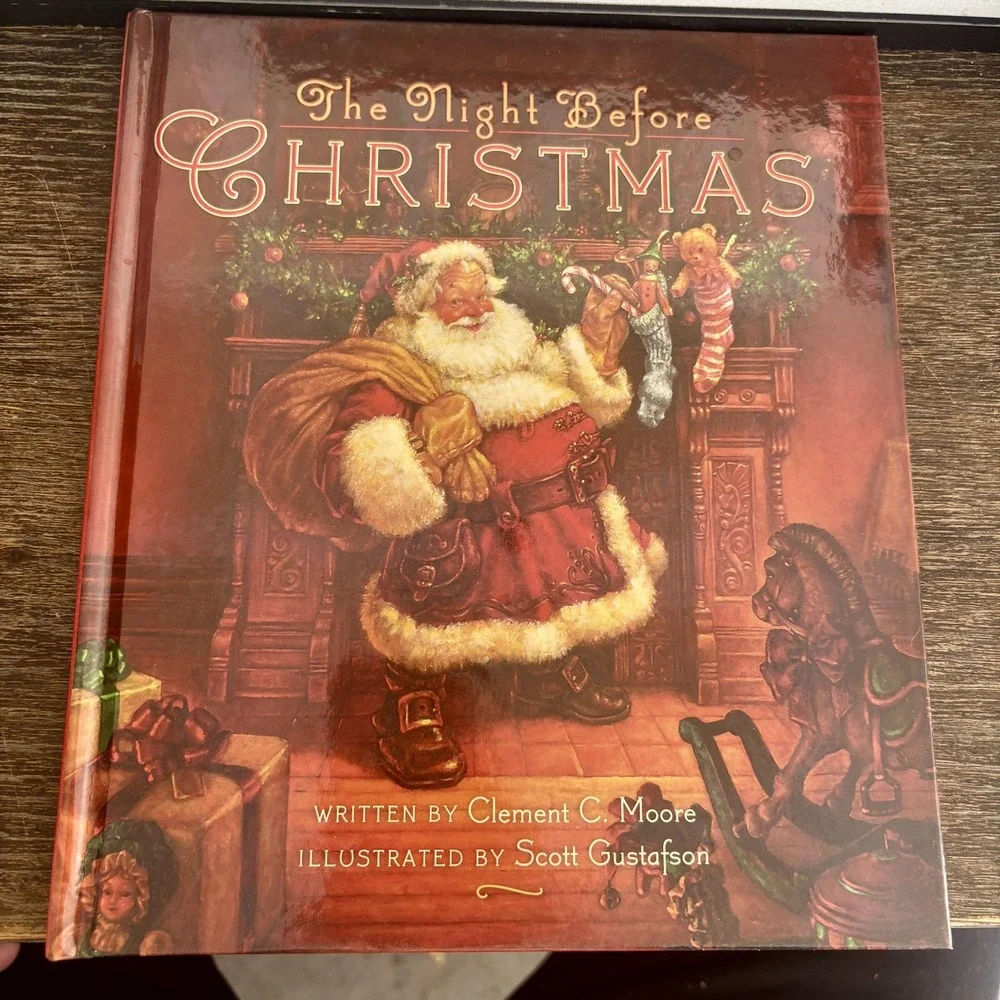 The Night Before Christmas Clement Moore‎ Hallmark Red Hardcover Kids Book